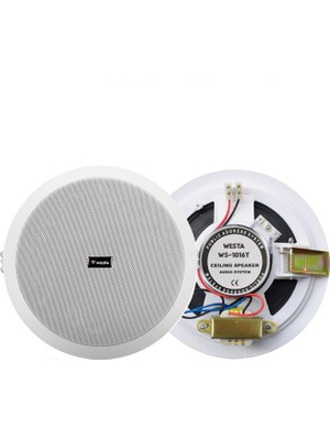 Westa WS-1016T Alçıpan Tavan Hoparlör 16CM 100 Volt Trafolu Beyaz