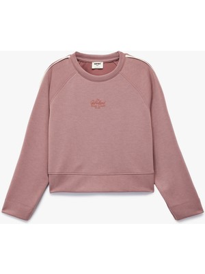 Koton Modal Karışımlı Uzun Kollu Bisiklet Yaka Sweatshirt