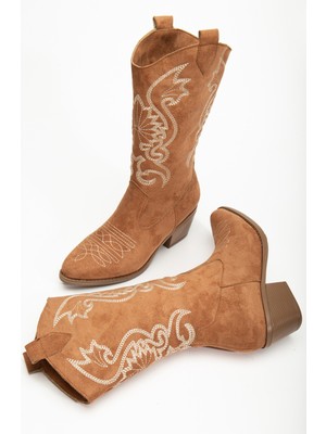 Daxtors Kovboy Soğuk Geçirmez Kışlık Kadın Çizme