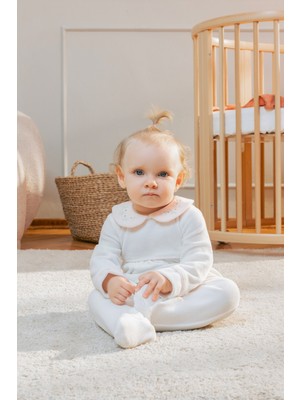 Minycenter Kız Bebek Kadife Tulum