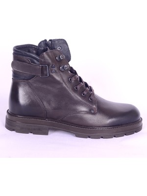 Pierre Cardin 77648 Premıum Kahverengi Erkek Fermuarlı Bağcıklı Rahat Taban Günlük Bot