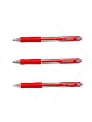 Uniball Laknock Micro ( 0.5 ) Mekanik Tükenmez Kalem Kırmızı ( 3 Adet)