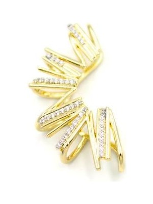 Royaleks Taşlı  Kıkırdak Küpe - Altın