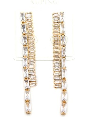 Royaleks Taşlı Sallantılı Küpe - Altın