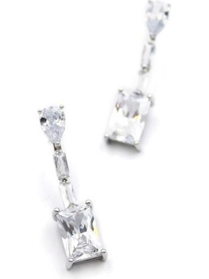 Royaleks Zirkon Taşlı Küpe - Gümüş