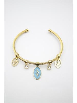 Royaleks Yılan Örgü Bilezik - Altın