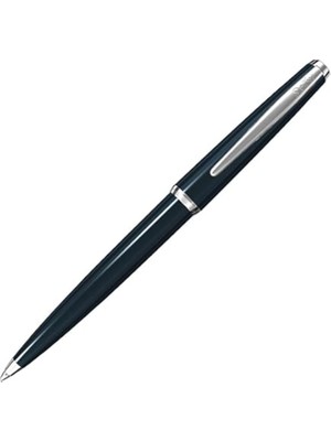 Steelpen Metal Siyah Tükenmez Kalem Mavi Mürekkepli