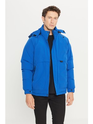 Altınyıldız Classics Standart Fit Normal Kesim Kapüşonlu Dik Yaka Yan Cepli Casual Mont