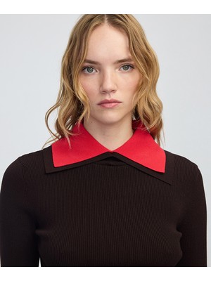 İpekyol Çift parça görünüm colorblock triko IW6250050453074