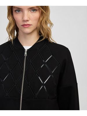 İpekyol Nakışlı fermuarlı sweatshirt IW6250091052001