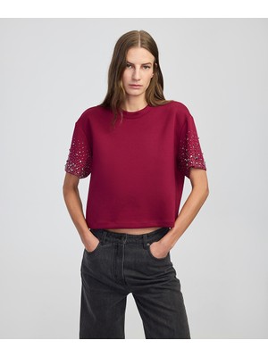 İpekyol Trok ve hotfix baskılı sweatshirt IW6250091055175
