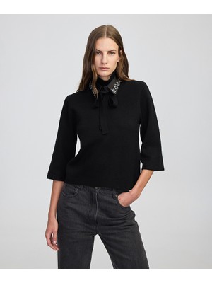 İpekyol Çıkarılabilir Yakalı Triko  IW6250050032001