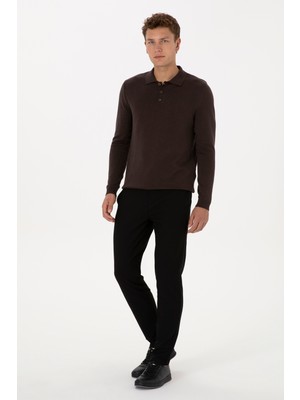 U.S. Polo Assn. Erkek Siyah Jogger Fit Kanvas / Chino Pantolon 50311905-VR046