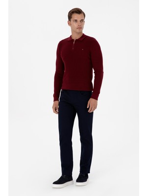 U.S. Polo Assn. Erkek Lacivert Regular Fit Kanvas / Chino Pantolon 50311612-VR033
