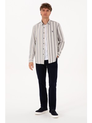 U.S. Polo Assn. Erkek Lacivert Regular Fit Kanvas / Chino Pantolon 50311605-VR033