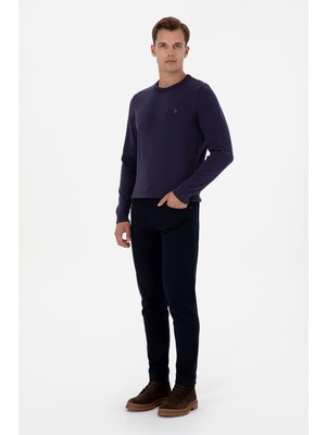 U.S. Polo Assn. Erkek Lacivert Slim Fit Kanvas / Chino Pantolon 50310340-VR033