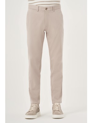 Morven  Erkek Taş Yazlık Pamuk Yan Cep Slim Fit Chino Pantolon