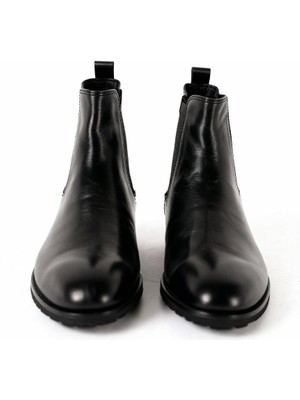 Giesto Klasik Deri Siyah Bot