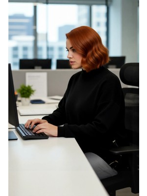 FRM Kadın Basic Relaxed Kalıp Triko Kazak Balıkçı Yaka Düğme Detaylı Uzun Boy Konforlu Kış Kombinleri