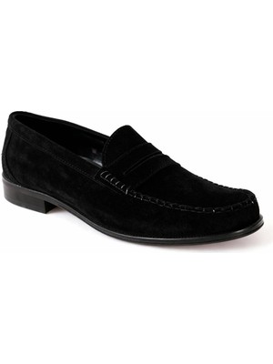 Giesto Süet Siyah Loafer