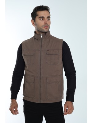 CORDIAL Erkek Mevsimlik Yelek %100 Pamuklu Astarlı Altı Cepli