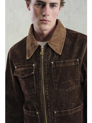 Giesto Gold Detaylı Kahverengi Ceket