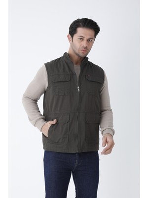 CORDIAL Erkek Mevsimlik Yelek %100 Pamuklu Astarlı Altı Cepli