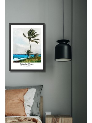 Tablo Center Winslow Homer | Çerçeveli Mdf Sanat Tablosu | Modern Ev Ofis Dekorasyonu |