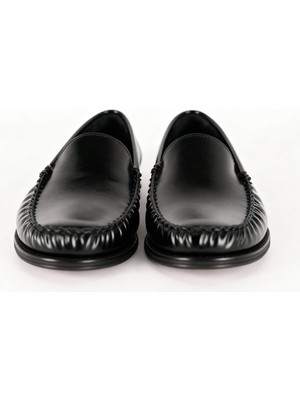 Giesto Klasik Loafer Siyah Akkabı