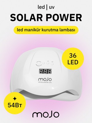 Mojo Sunx 54W Profesyonel LED Uv Tırnak Kurutucu – Kalıcı Oje & Jel Için Otomatik Sensörlü Lamba