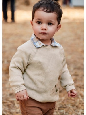 Mayoral 1-4 Yaş Arası Hayvanlı Kazak - Bej