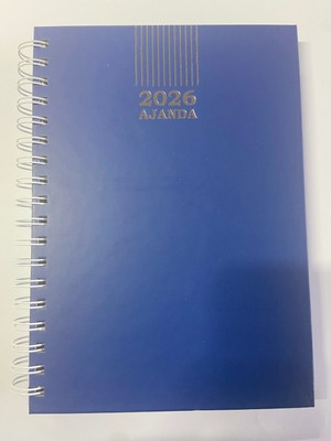 Gözde 17x24 cm Telli Ajanda Beyaz Fotokopi Kağıdı ile Sert Kapaklı 2026 Yılı Planlayıcı