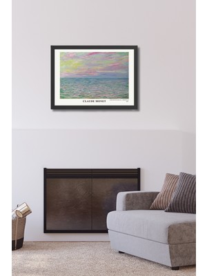 Tablo Center Claude Monet | Çerçeveli Mdf Sanat Tablosu | Modern Ev Ofis Dekorasyonu |