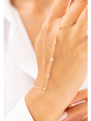Zeyd Jewelry Çoklu Balık Figürlü Taşlı 14 Ayar Altın Şahmeran