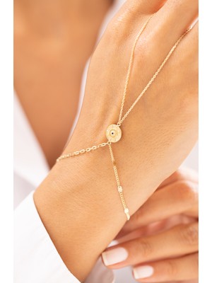 Zeyd Jewelry Vintage Dokulu Siyah Taşlı 14 Ayar Altın Şahmeran