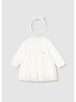 Mayoral 1-4 Yaş Arası Bandanalı Tüllü İçi Astarlı  Elbise