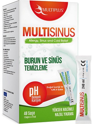 Multiplus 48'li Burun ve Yedek Kiti Yüksek Hacimli Nazal Yıkama ile Konforlu Kullanım Sağlar