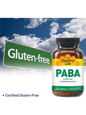 Country Life Paba 1,000 Mg 60 Tablet