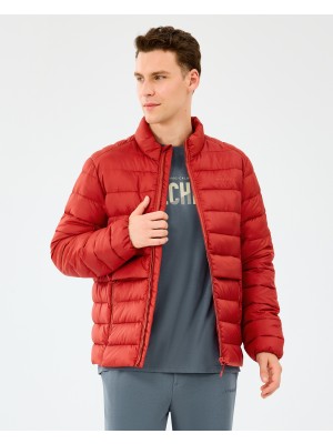 Skechers M Essential Outerwear Padded Jacket Erkek Kırmızı Mont S231242-3912