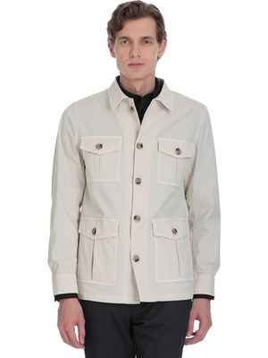 Hatemoğlu Taş Slim Fit Bebe Yaka Baharlık Mont