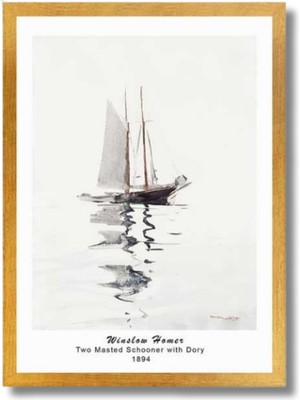 Tablo Center Winslow Homer | Çerçeveli Mdf Sanat Tablosu | Modern Ev Ofis Dekorasyonu |