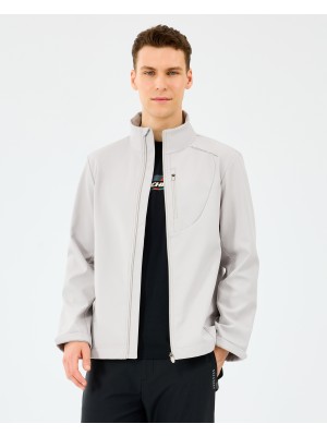 Skechers M Softshell Basic Jacket Erkek Lightgray Mont S2520132-1657