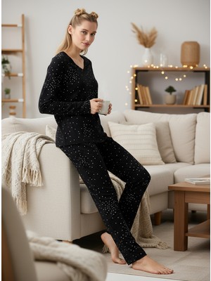 Blackspade Kadın Pijama Takımı 51944 - Baskılı