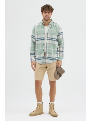 Cosplay Erkek Kalın Flanel Oduncu Gömlek - Geniş Kareli, Cepsiz, Kışlık Uzun Kollu Overshirt