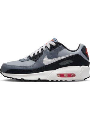 Nike Air Max 90 Unisex Leather Sneaker Hakiki Deri Günlük Spor Ayakkabı Antrasit