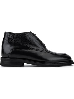 Tamer Tanca Erkek Hakiki Deri Siyah Klasik Bot 537 3731 Erk Bot SK25-26 Sıyah Dr/sıyah Fltr