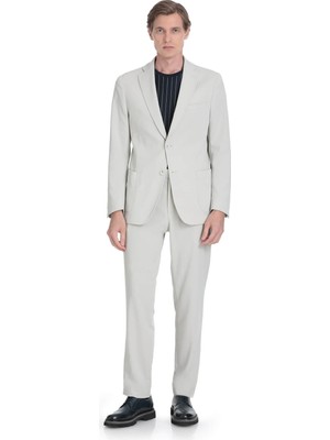 Hatemoğlu Keten Slim Fit Mono Yaka Casual Takım Elbise