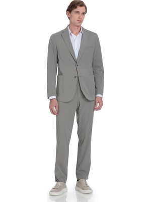 Hatemoğlu Vizon Comfort Fit Mono Yaka Casual Takım Elbise