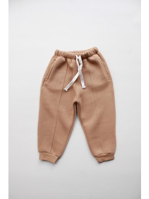 Ohlala Koala Erkek Çocuk Vizon Eşofman Altı İçi Polarlı Bol Kesim Müslin Kumaş