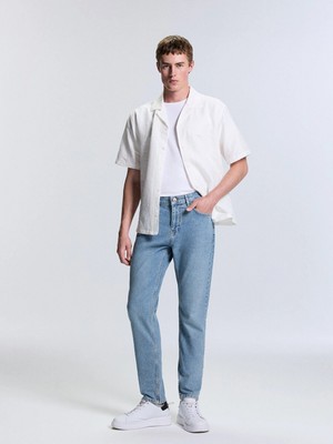 LC Waikiki Lcw Jeans Indigo 730 Havuç Kalıp Erkek Jean Pantolon